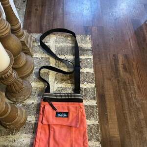 KAVU Keeper Canvas Crossbody Bag - Coral Salmon Outdoor Pouch